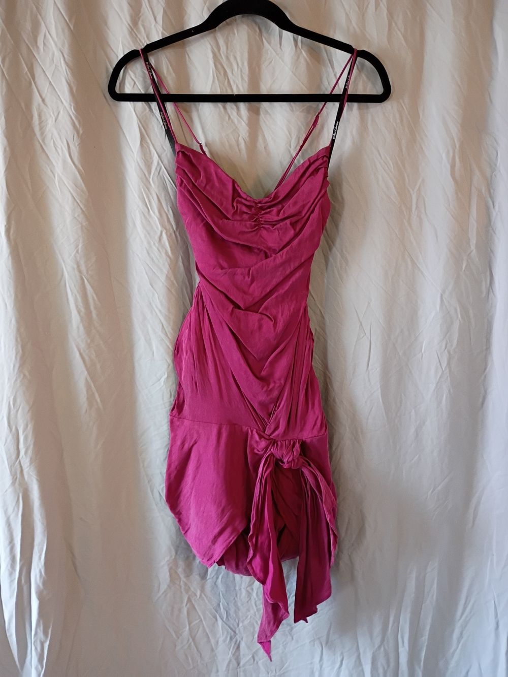For Love And Lemons Magenta Ruched Allie Mini Dress - Picture 3 of 7